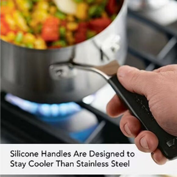 KitchenAid Stainless Steel Induction 3QT Saucepan w/Lid - Picture 6 of 16